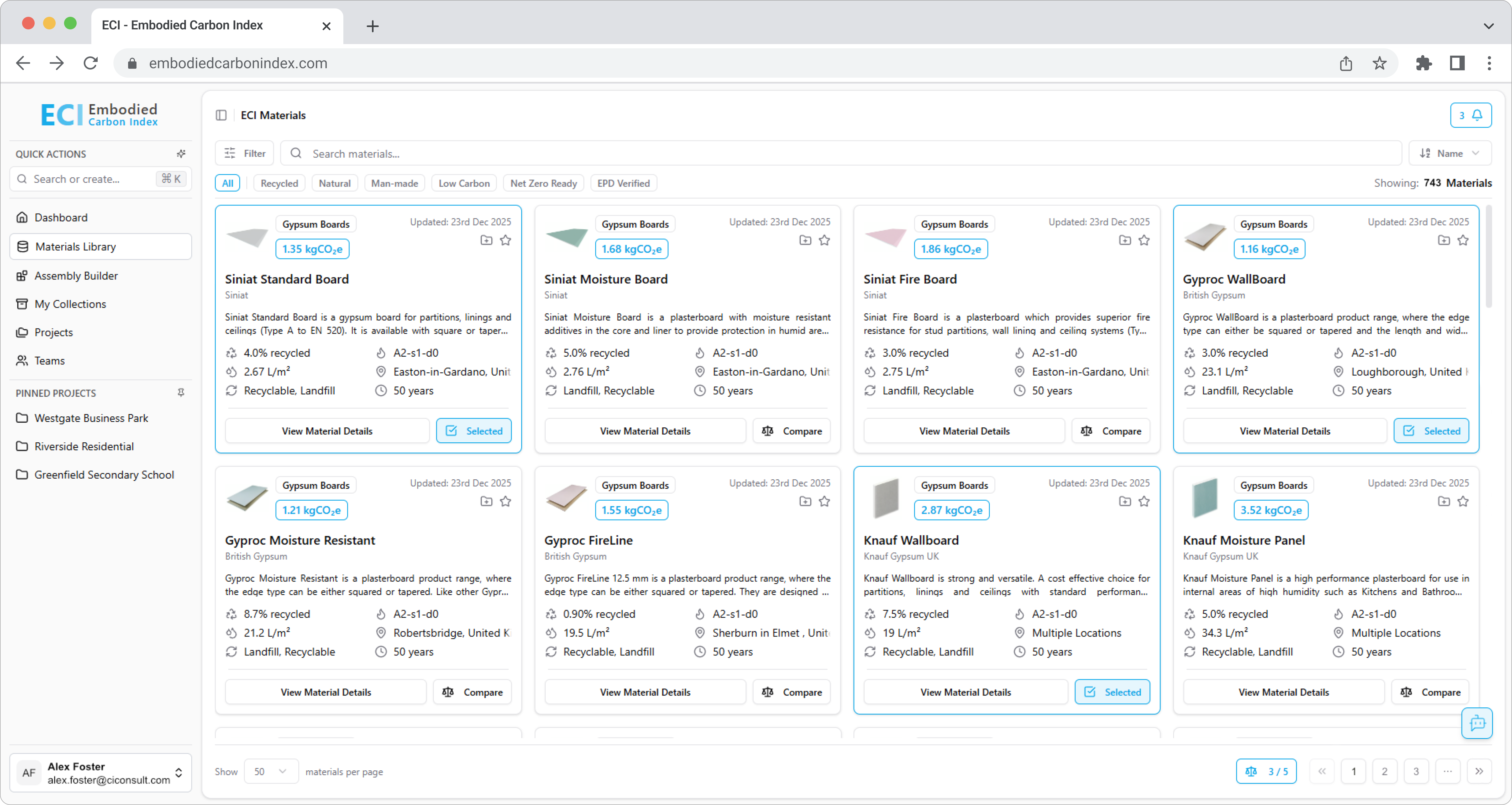 Curated Materials Library